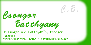 csongor batthyany business card